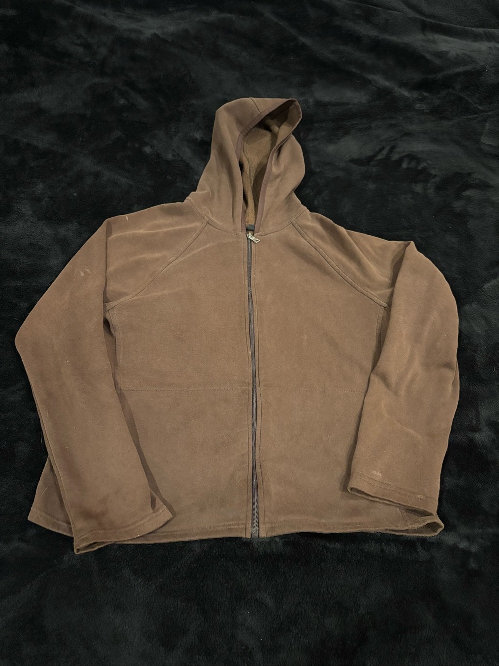 tek gear Brown Full-Zip Hooded Sweatshirt